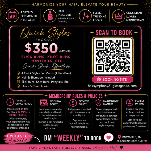 Weekly Hair Package at HairSymphony in Knoxville, TN